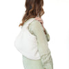 Bottega Veneta Off White Leather Shoulder Bag