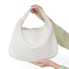 Bottega Veneta Off White Leather Shoulder Bag