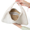 Bottega Veneta Off White Leather Shoulder Bag