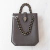 Bvlgari Serpenti Forever Grey Leather Crossbody Phone Bag