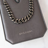 Bvlgari Serpenti Forever Grey Leather Crossbody Phone Bag