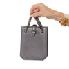 Bvlgari Serpenti Forever Grey Leather Crossbody Phone Bag