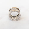 Bvlgari B-Zero Five Band Ring White Gold 18 KT Size 51