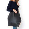 Burberry Large Camel And Black Leather Shoulder Bag