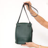 **UNUSED** Celine Green Leather Bucket Bag