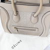 Céline Grey Python and Leather Mini Luggage Tote Bag