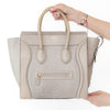 Céline Grey Python and Leather Mini Luggage Tote Bag