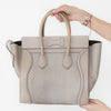 Céline Grey Python and Leather Mini Luggage Tote Bag