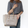 Céline Grey Python and Leather Mini Luggage Tote Bag