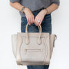 Céline Grey Python and Leather Mini Luggage Tote Bag