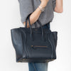Céline Navy Blue Mini Luggage Smooth Calfskin Handbag