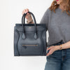 Céline Navy Blue Mini Luggage Smooth Calfskin Handbag