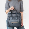 Céline Navy Blue Mini Luggage Smooth Calfskin Handbag