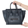 Céline Navy Blue Mini Luggage Smooth Calfskin Handbag