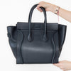 Céline Navy Blue Mini Luggage Smooth Calfskin Handbag