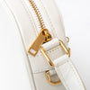 **UNUSED** Celine White Quilted Calfskin Leather C Charm Camera Bag