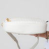 **UNUSED** Celine White Quilted Calfskin Leather C Charm Camera Bag