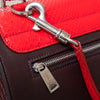 Celine Red And Burgundy Leather Trapeze Bag