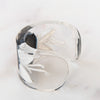 EVEYSPRELOVED Chanel Vintage Black Camelia Resin Cuff Bangle