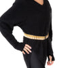 EVEYSPRELOVED Chanel Vintage Gold Tone And Beige Lambskin Chain Belt