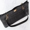 Chanel Black Caviar Leather Chocolate Bar Shoulder Bag
