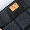 Chanel Black Caviar Leather Chocolate Bar Shoulder Bag