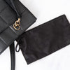 Chanel Black Caviar Leather Chocolate Bar Shoulder Bag