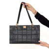 Chanel Black Caviar Leather Chocolate Bar Shoulder Bag
