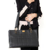 Chanel Black Caviar Leather Chocolate Bar Shoulder Bag