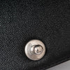 Chanel Black Caviar Quilted Small Boy Messenger Bag