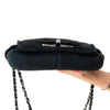 Chanel Black Shearling Mademoiselle Lock Shoulder Bag
