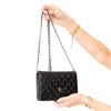 Chanel Black Patent Wallet On Chain Crossbody Bag