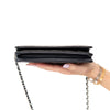 Chanel Black Patent Wallet On Chain Crossbody Bag