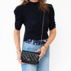 Chanel Black Patent Wallet On Chain Crossbody Bag