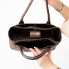 Chanel Vintage Bronze Python Executive Cerf Tote Bag