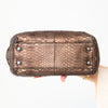 Chanel Vintage Bronze Python Executive Cerf Tote Bag