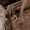 Chanel Vintage Bronze Python Executive Cerf Tote Bag