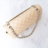 Chanel Cream Caviar Leather Jumbo Classic Double Flap Bag