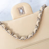 Chanel Cream Caviar Leather Jumbo Classic Double Flap Bag