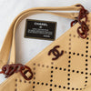 Chanel Beige Caviar Perforated Bekko Chain Tote Bag