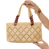 Chanel Beige Caviar Perforated Bekko Chain Tote Bag