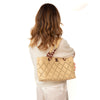 Chanel Beige Caviar Perforated Bekko Chain Tote Bag