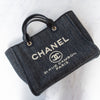Chanel Deauville Denim And Tweed Shopping Tote Bag