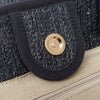 Chanel Deauville Denim And Tweed Shopping Tote Bag