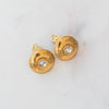 EVEYSPRELOVED Chanel Vintage Crystal Encrusted CC Clip On Earrings
