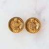 EVEYSPRELOVED Chanel Vintage Crystal Encrusted CC Clip On Earrings
