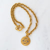EVEYSPRELOVED Chanel Vintage Coco Mark CC Logo Pendant Necklace