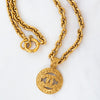 EVEYSPRELOVED Chanel Vintage Coco Mark CC Logo Pendant Necklace