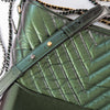 Chanel Metallic Green Gabrielle Hobo Bag