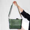 Chanel Metallic Green Gabrielle Hobo Bag